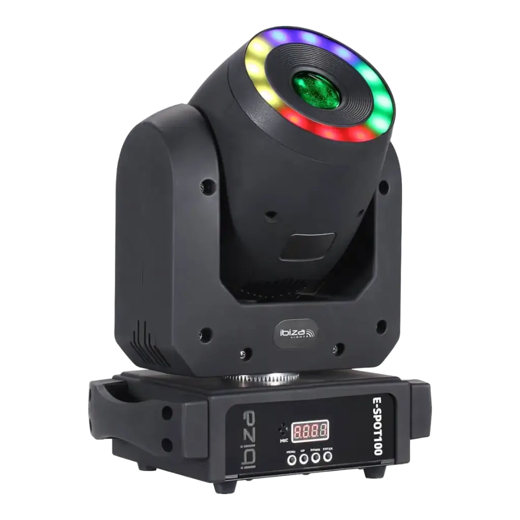 DMX Spotlight with RGB LED Ring E-SPOT100