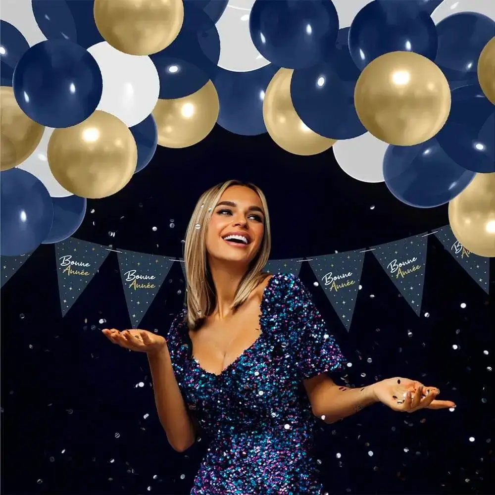 Happy New Year Balloon Arch Kit - 40 Balloons