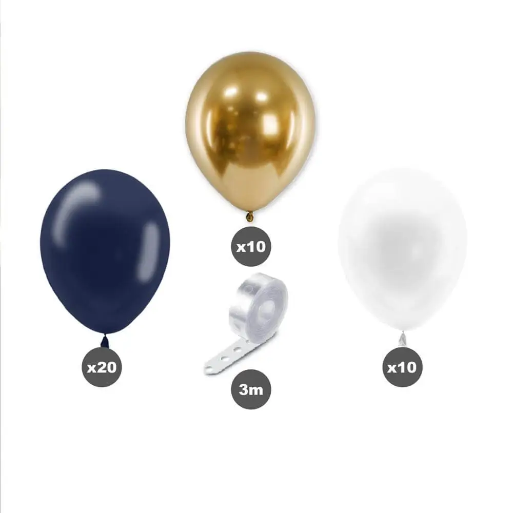 Happy New Year Balloon Arch Kit - 40 Balloons