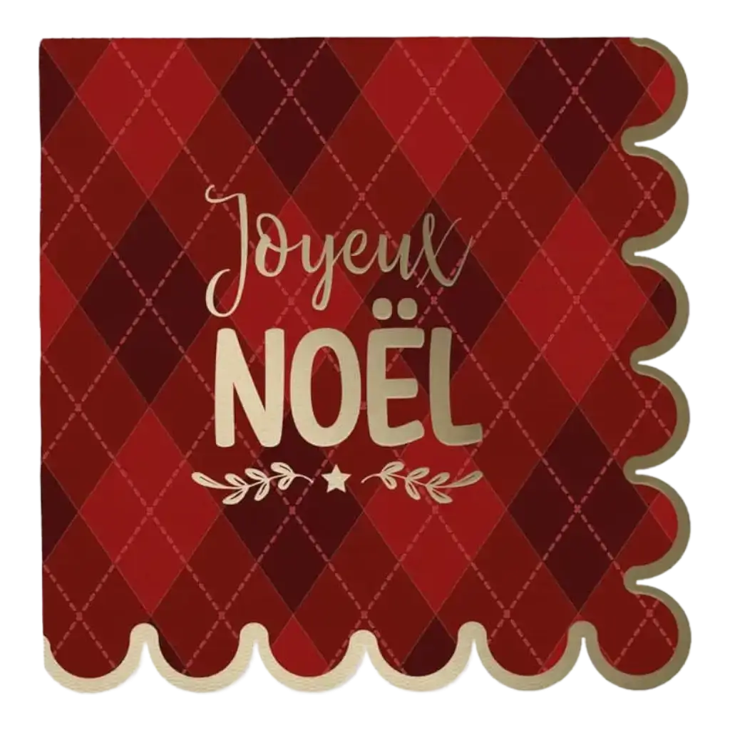 Red "Merry Christmas" Towel - Pack of 10