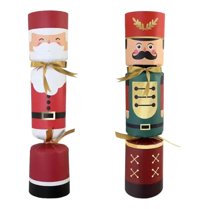 Christmas Crackers Father Christmas and The Nutcracker - Set of 6