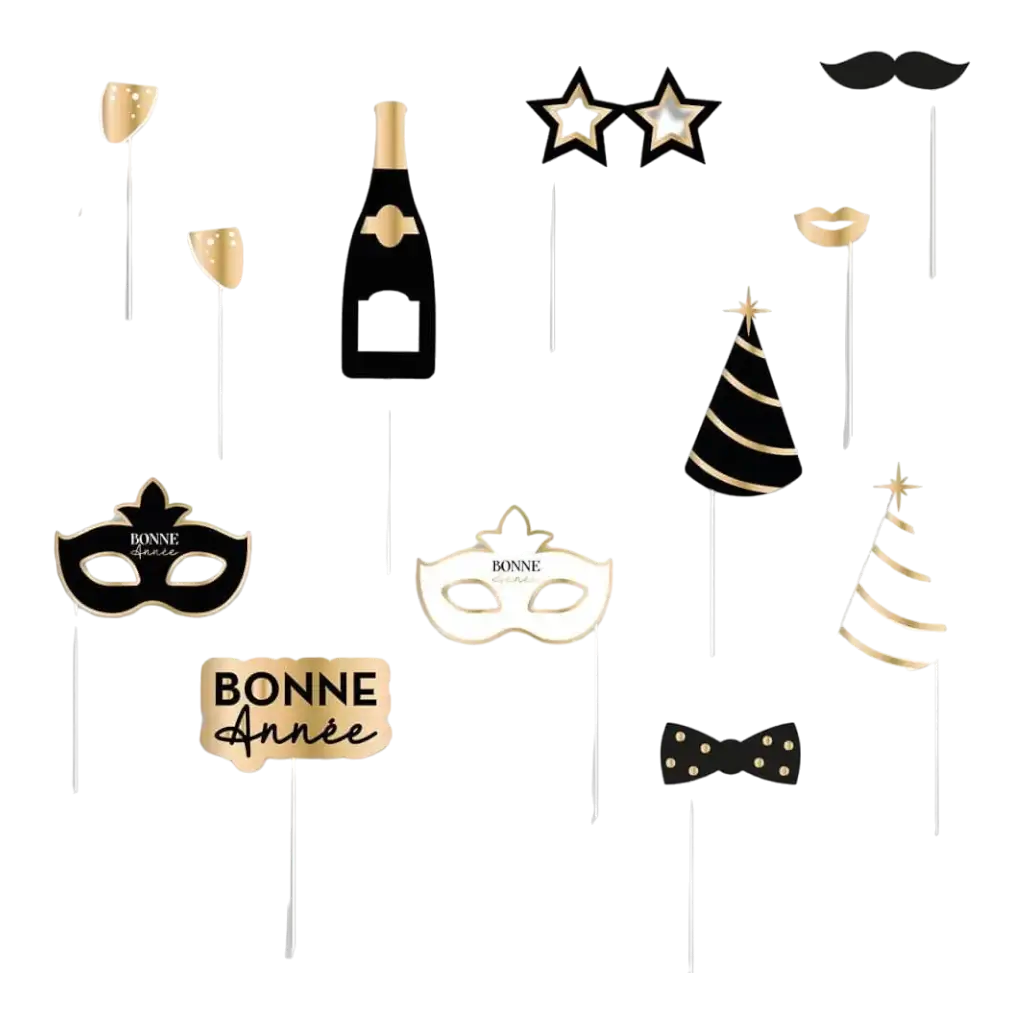 12 Accessories for Photobooth New Year