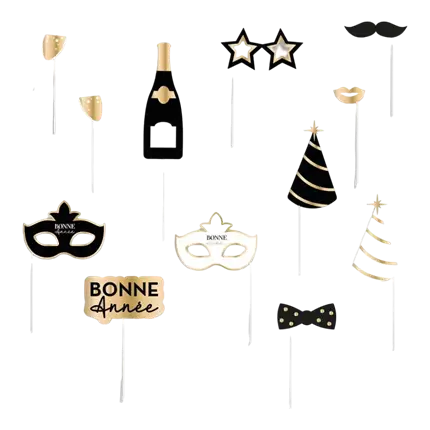 12 Accessories for Photobooth New Year