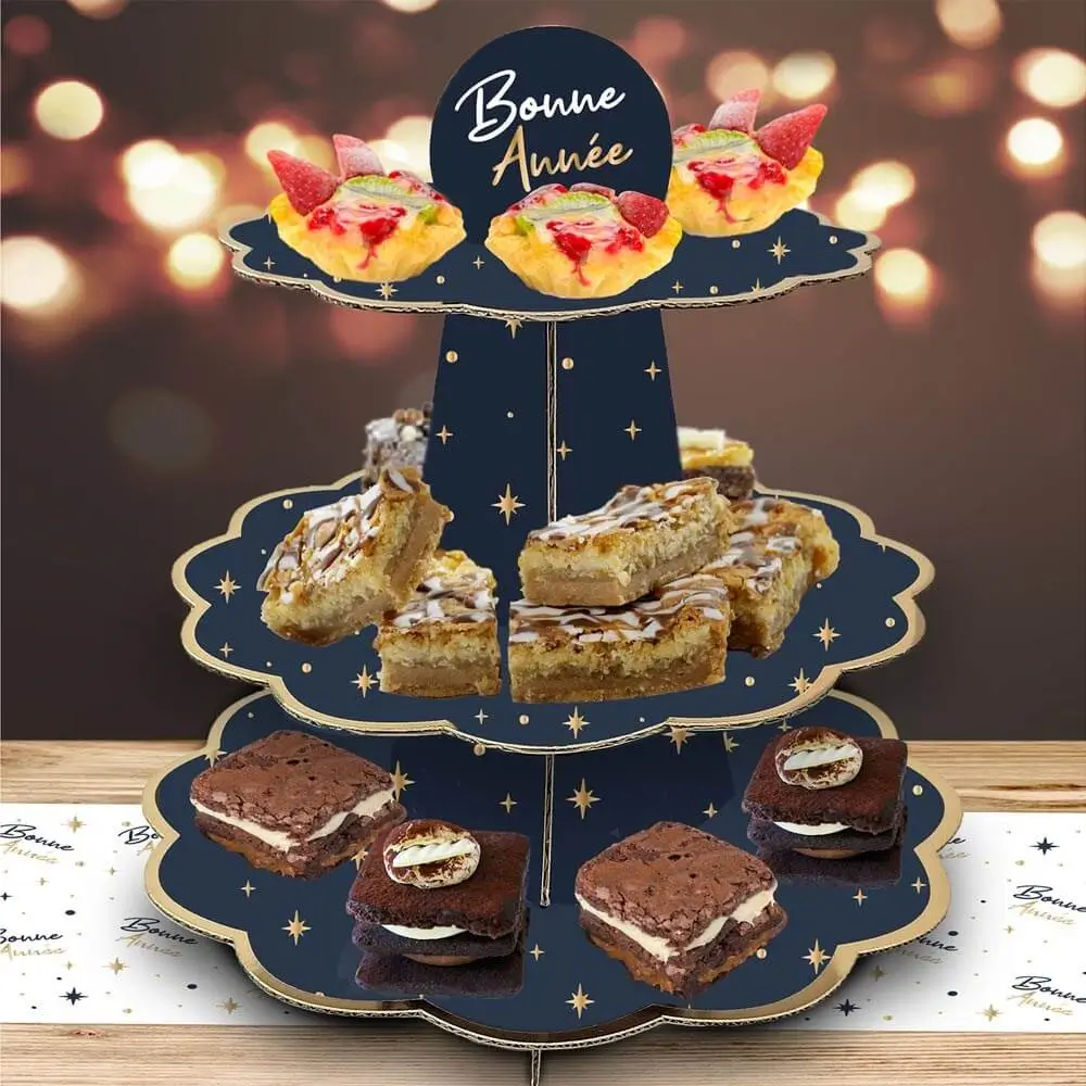 Petits Fours "Happy New Year" display stand