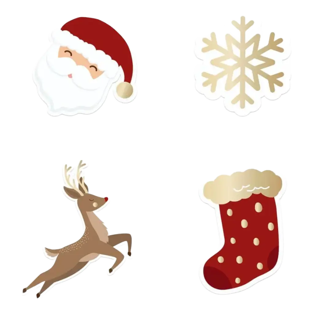 Christmas table decorations - Set of 60
