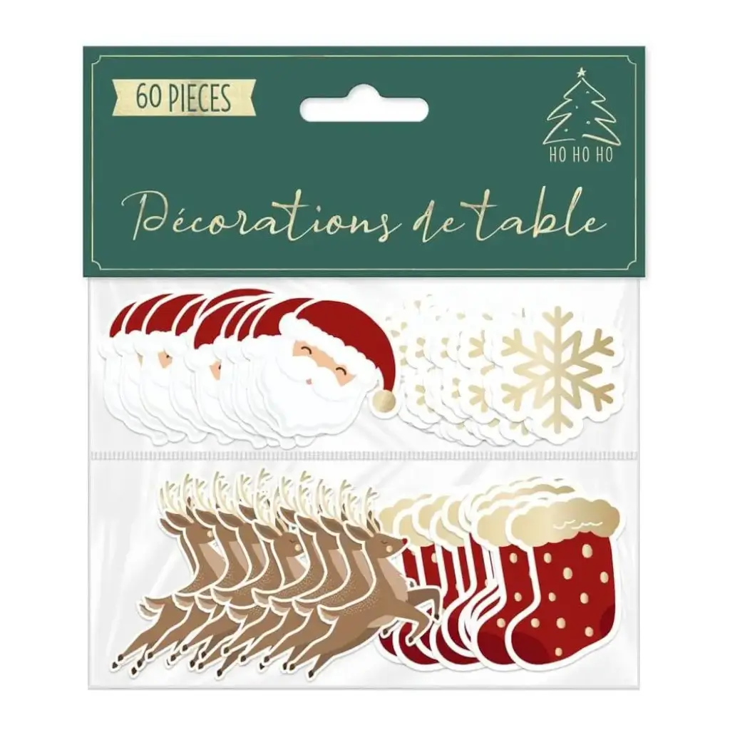 Christmas table decorations - Set of 60