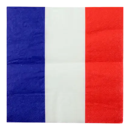 Blue White Red Tricolour Towel - Set of 20