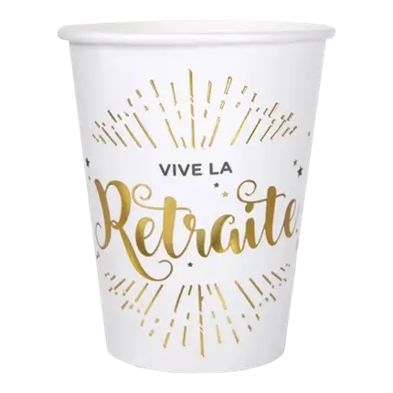 Vive la Retraite tumbler - Set of 10