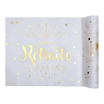 Vive la Retraite table runner