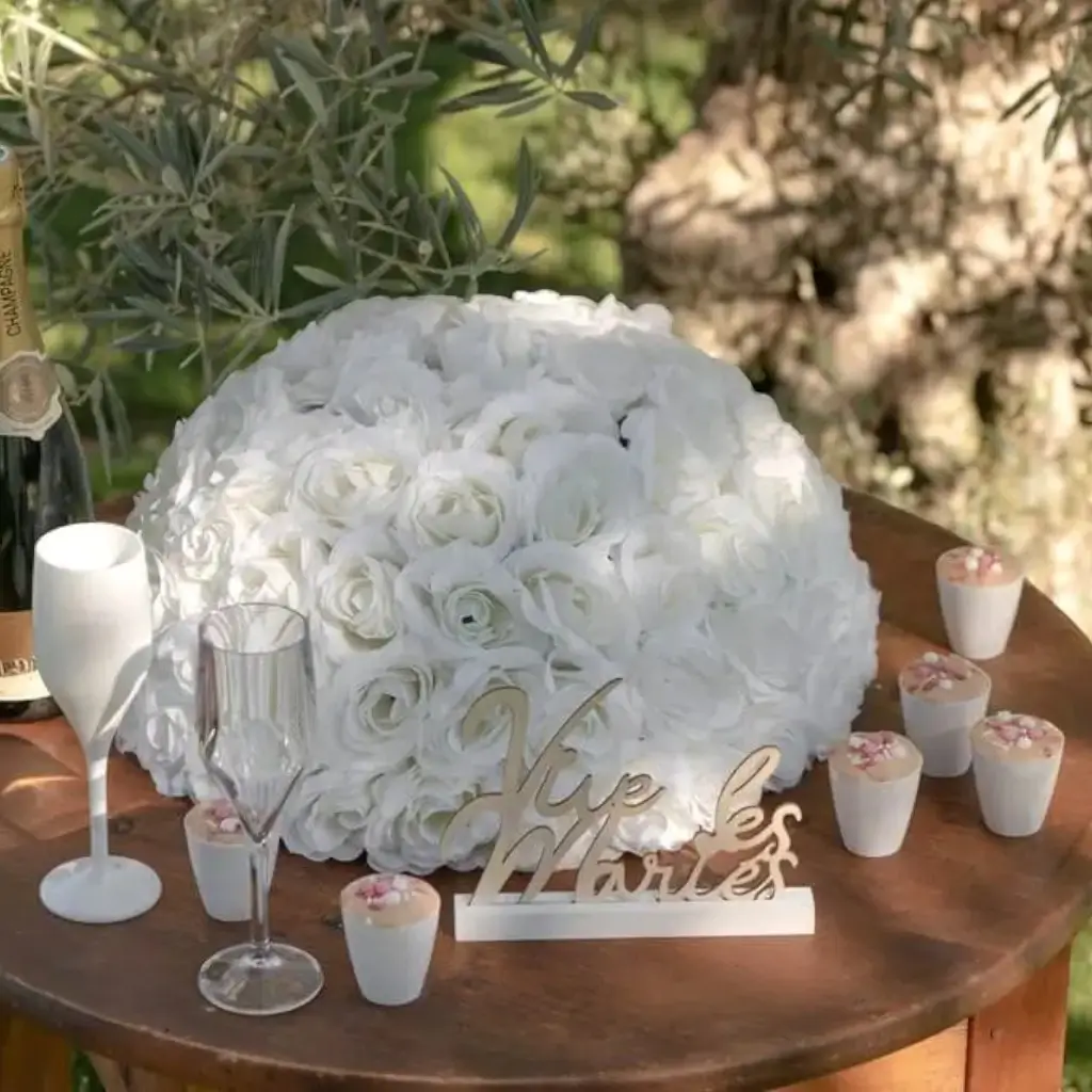 White Roses centrepiece