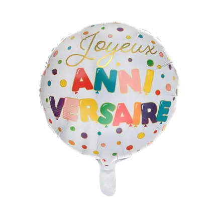 Birthday Balloon with Balloon Motifs