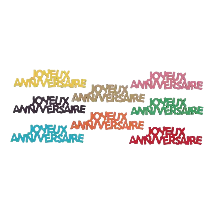 Happy Birthday Table Decoration - Set of 8