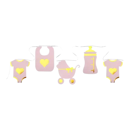 Pink Baby Shower garland