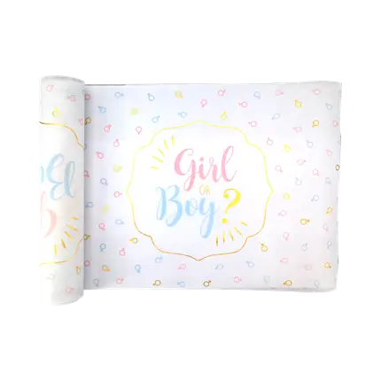 Gender Reveal Girl or Boy ? 3 metre table runner