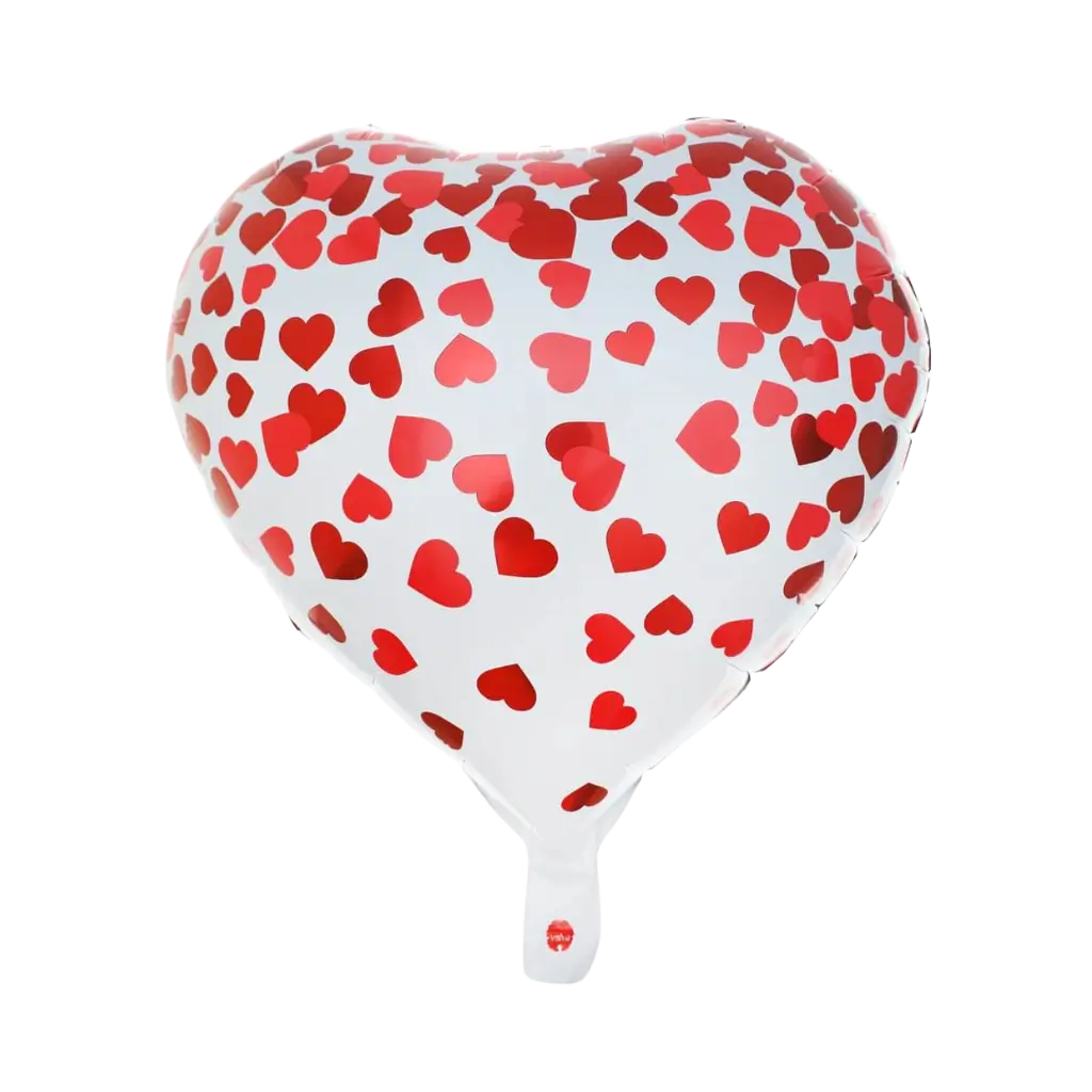 Valentine's Day Balloon with Hearts