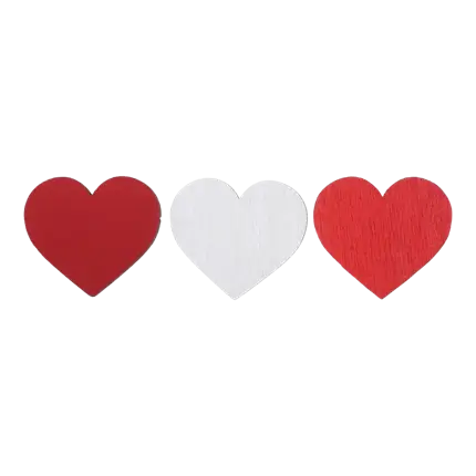 Valentine's Day table decorations - Set of 10