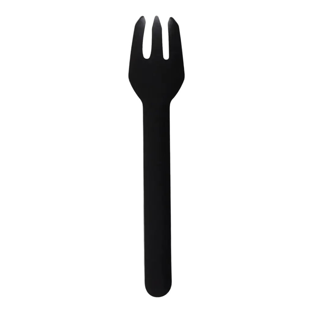 Disposable Black Fork - Set of 10