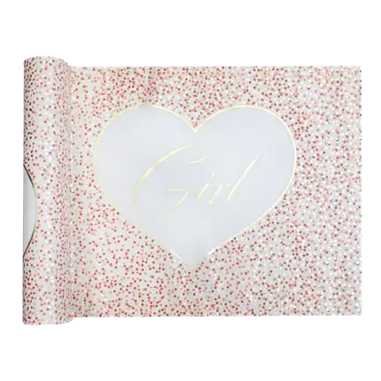 Girl & Boy Rose table runner - 3 metres