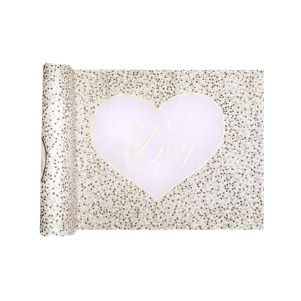 Girl & Boy Green table runner - 3 metres