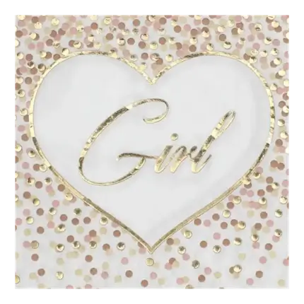 Girl & Boy Pink Towel - Set of 20