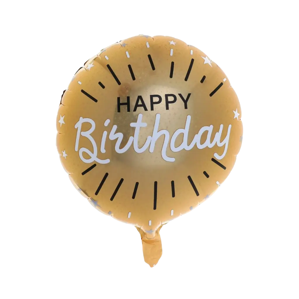 Sparkling Happy Birthday aluminium balloon
