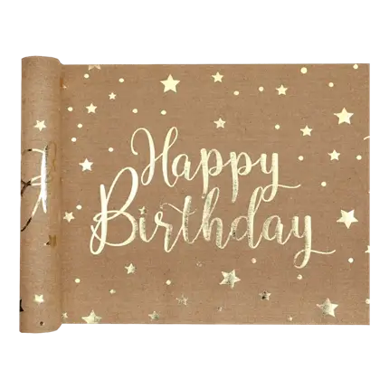 Happy Birthday table runner - 3 metres