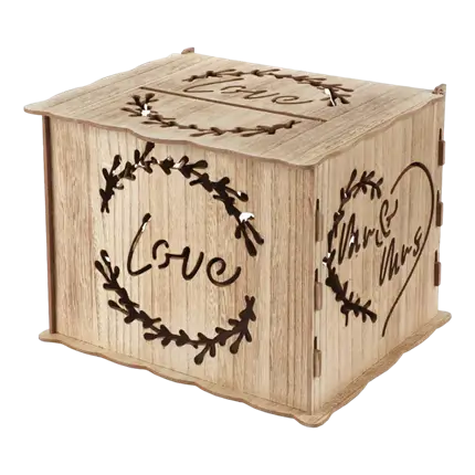 Natural Wedding Money Box