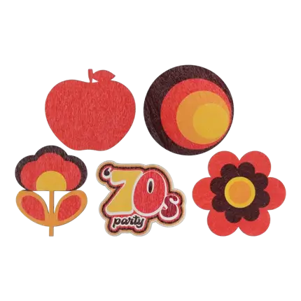 Table Decoration - 70's - Set of 10