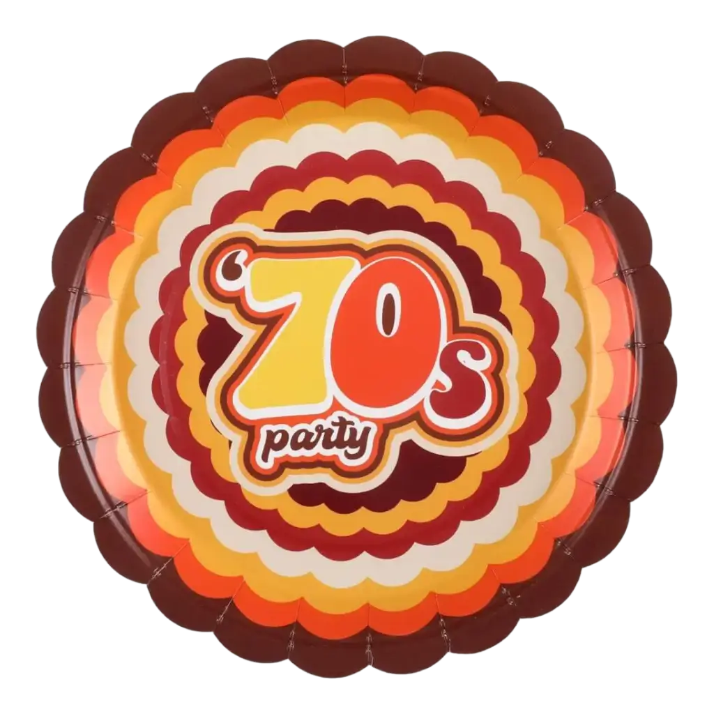 Plate 70's 23cm - Set of 10