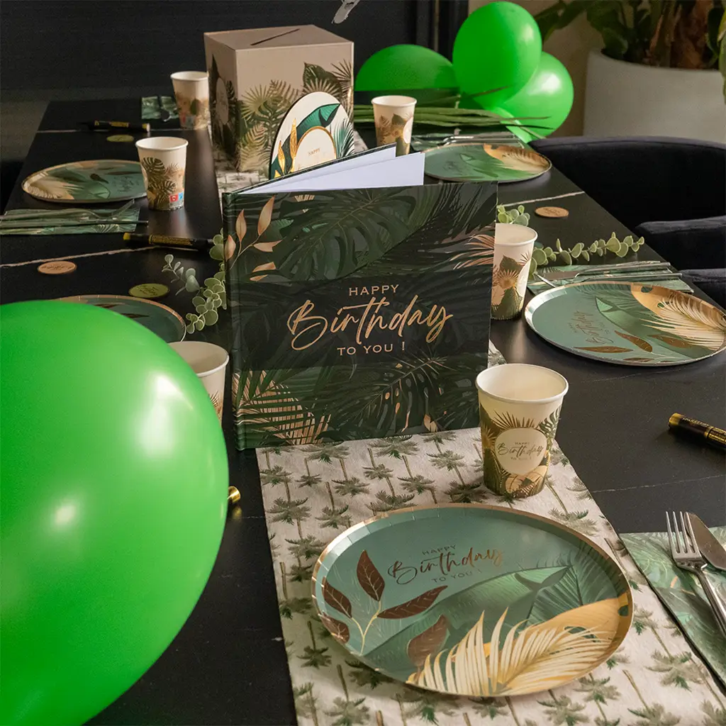 Birthday Jungle table runner - 3 metres