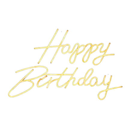 Happy Birthday Neon Light Warm white