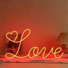Red Love Neon Light