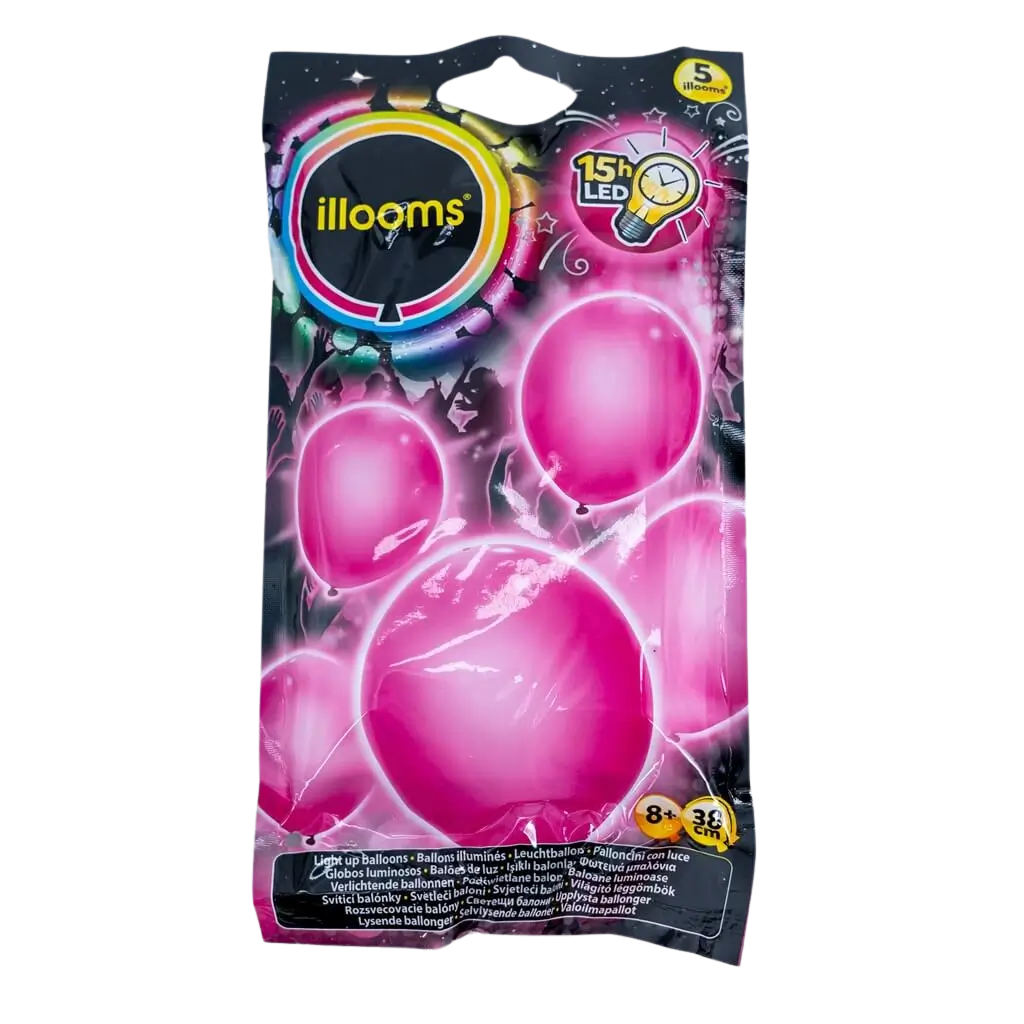 Illooms® LED Latex Balloons - Pink