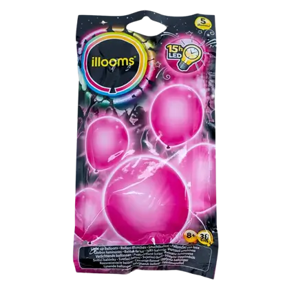 Illooms® LED Latex Balloons - Pink
