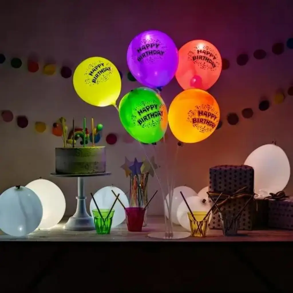 Illooms® LED Latex Balloons - "Happy Birthday"