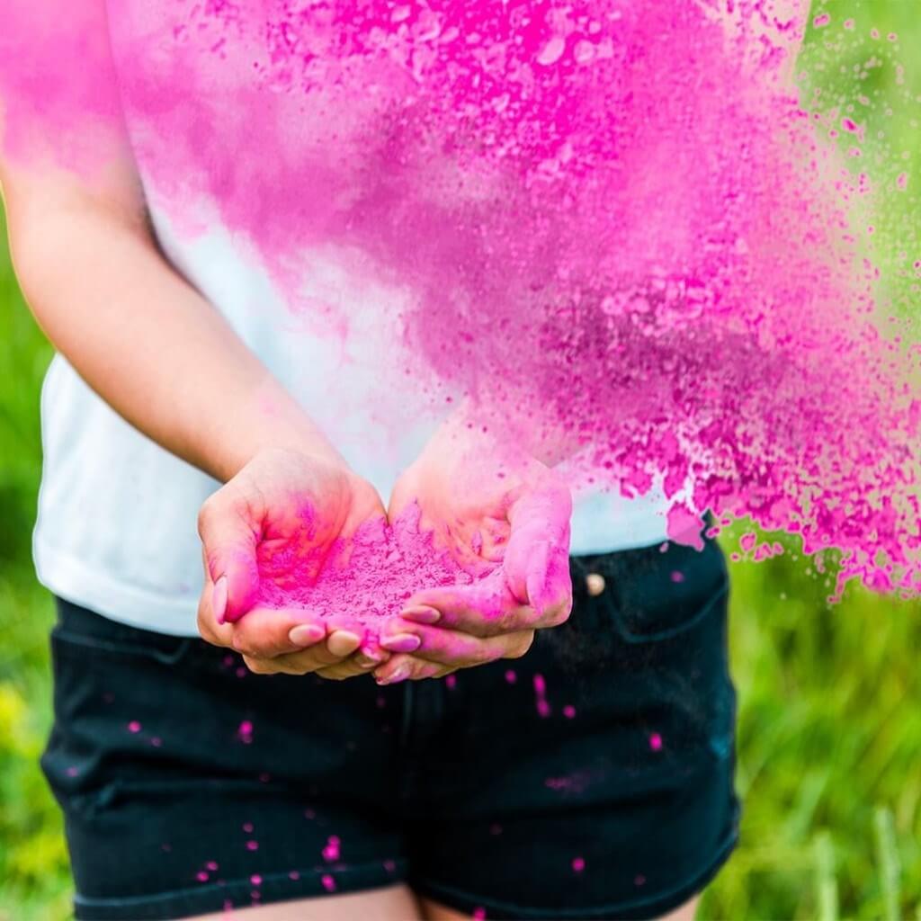 Holi Mini Powder Blaster - Pink