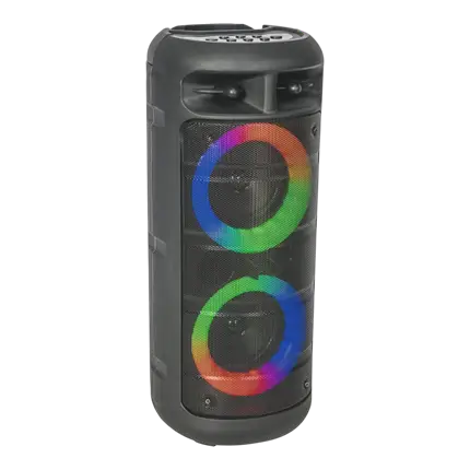 ALFA-2600 ACTIVE SPEAKER 2 x 4/10cm 200W + LUMINE BOOMERS