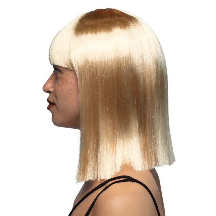 Blonde half-length wig