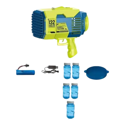 Pistol-type soap bubble machine