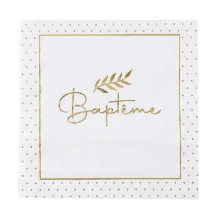 Baptism Napkin - Set of 20