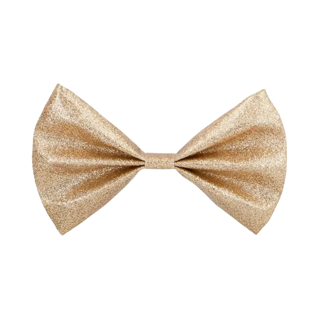 Sequin bow tie - Gold
