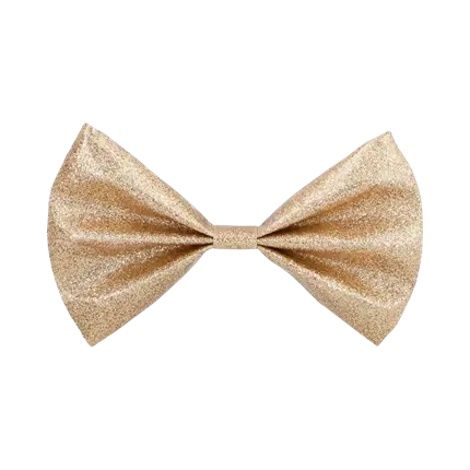 Sequin bow tie - Gold