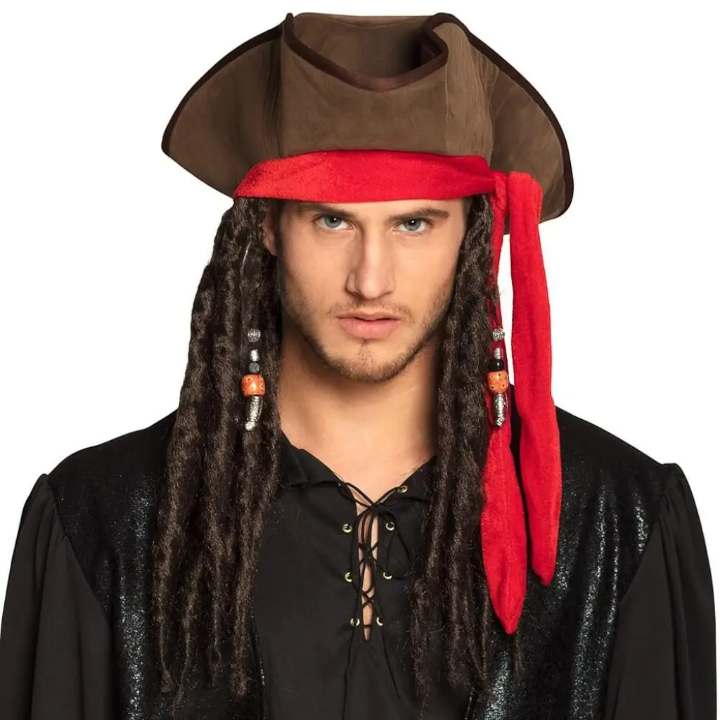 Pirate Jack hat with Dreadlocks