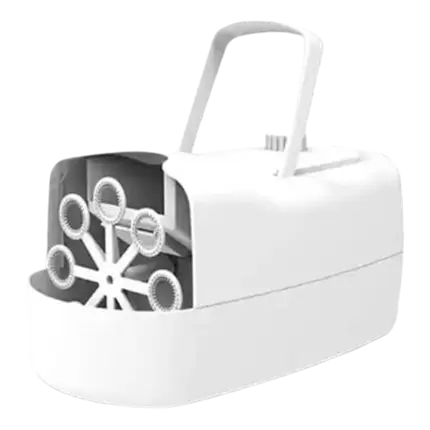 Battery-operated or USB bubble machine