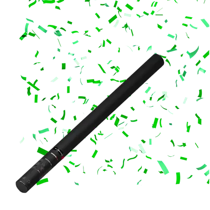 Green manual confetti gun 80cm