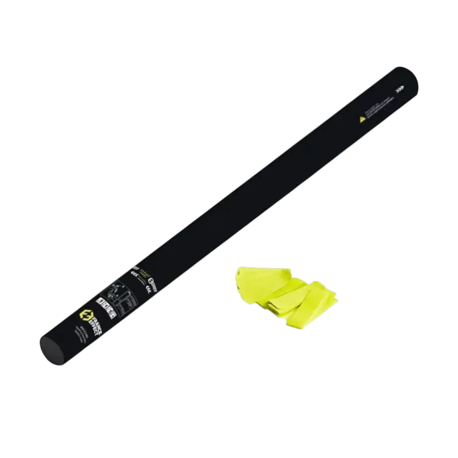 Yellow manual confetti gun 80cm