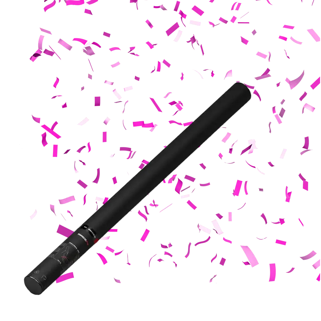 Pink manual confetti gun 80cm