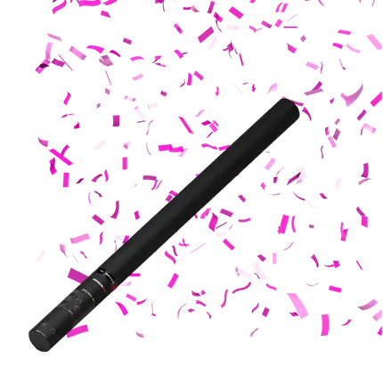 Pink manual confetti gun 80cm