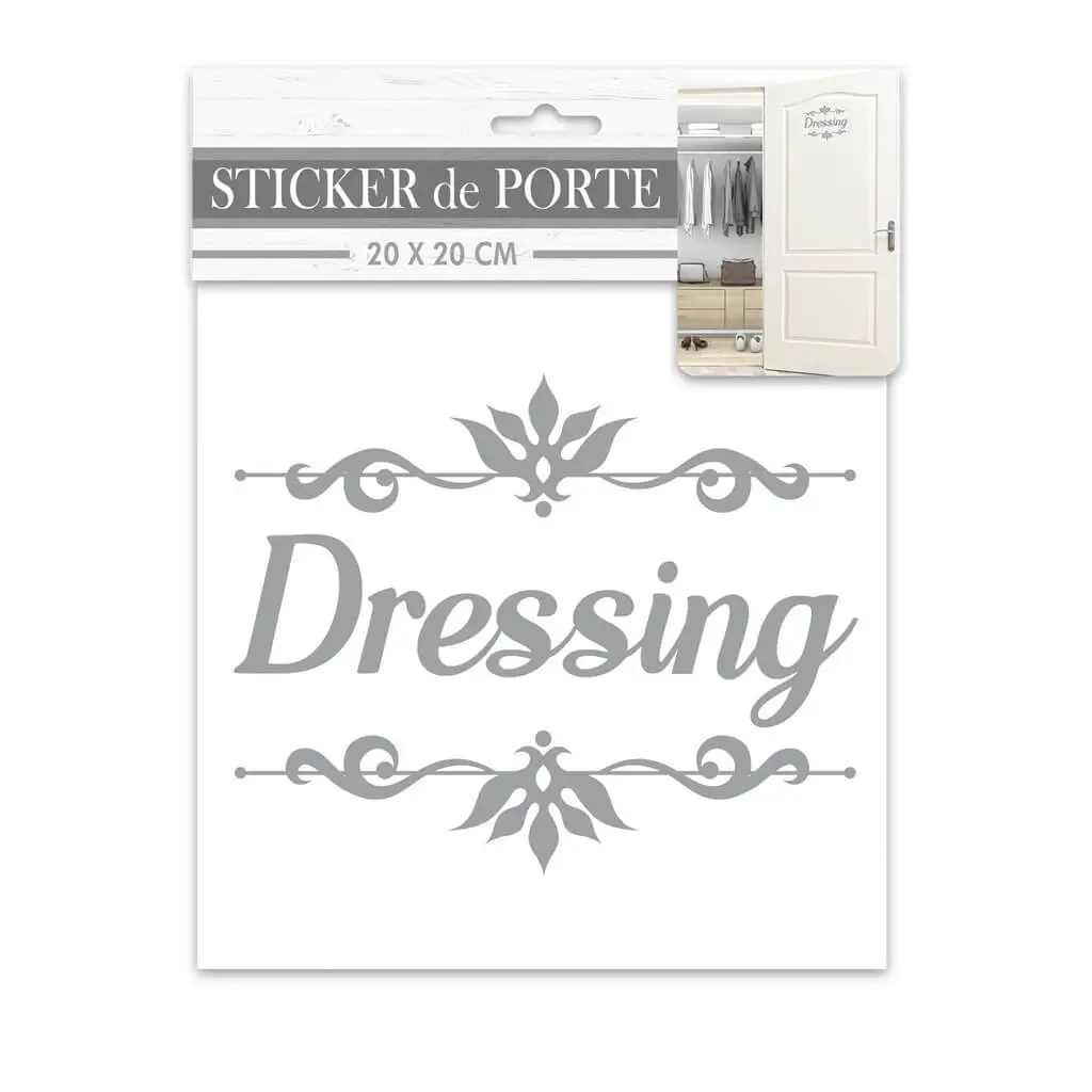 Dressing room" door sticker