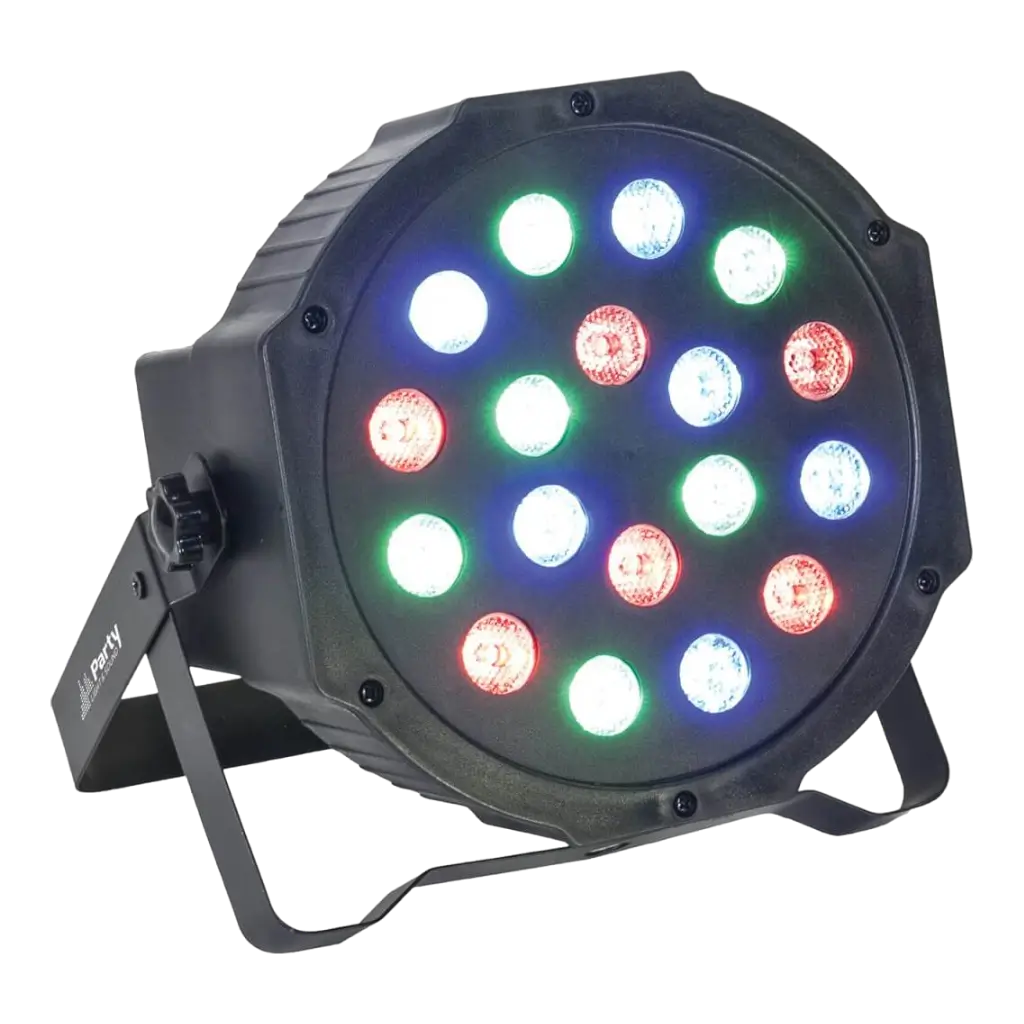 LED RGB DMX PAR floodlight - 18 LED 1W
